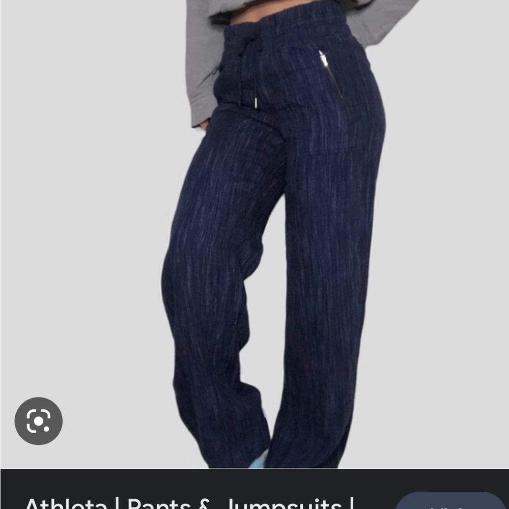 Athleta Cabo WidenLeg Linen Pants